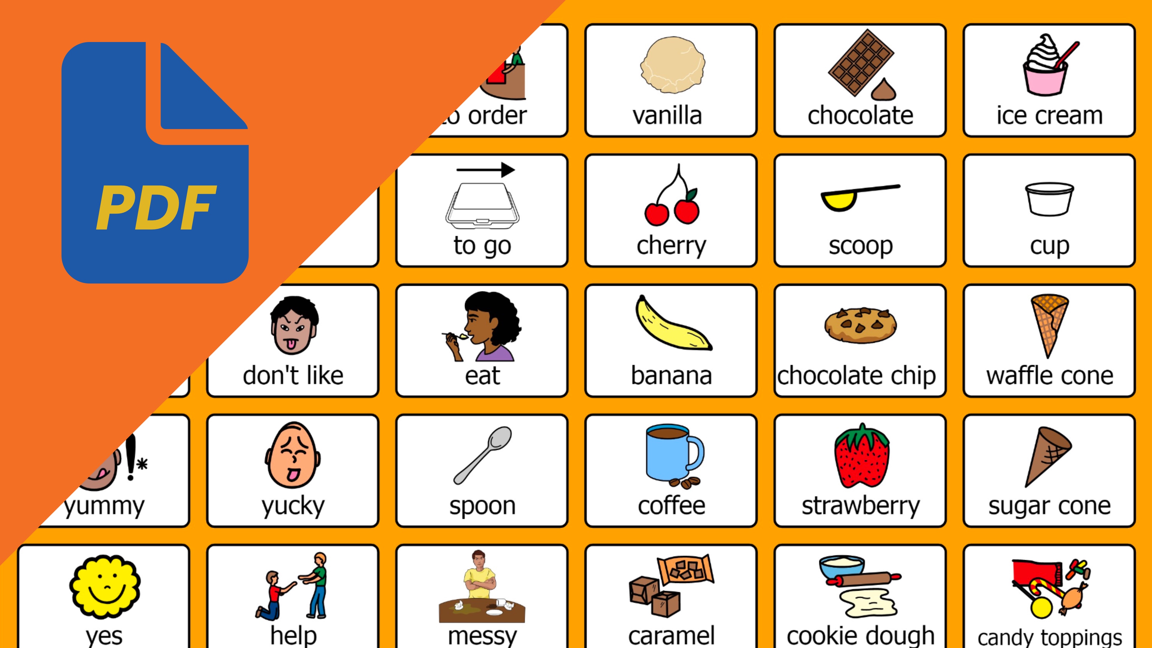 Ice Cream Communication Board