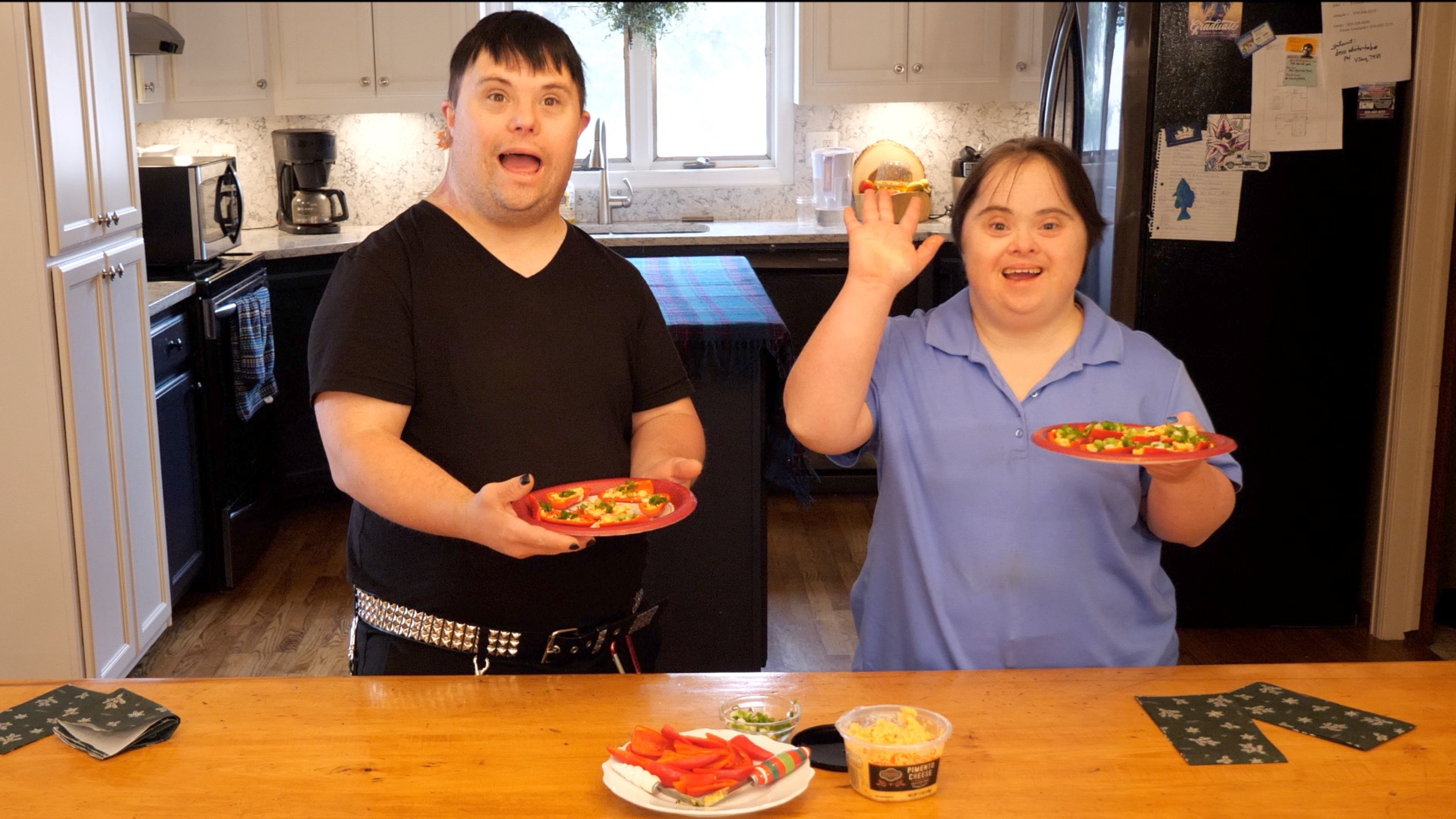 Making Stuffed Mini Bell Peppers
