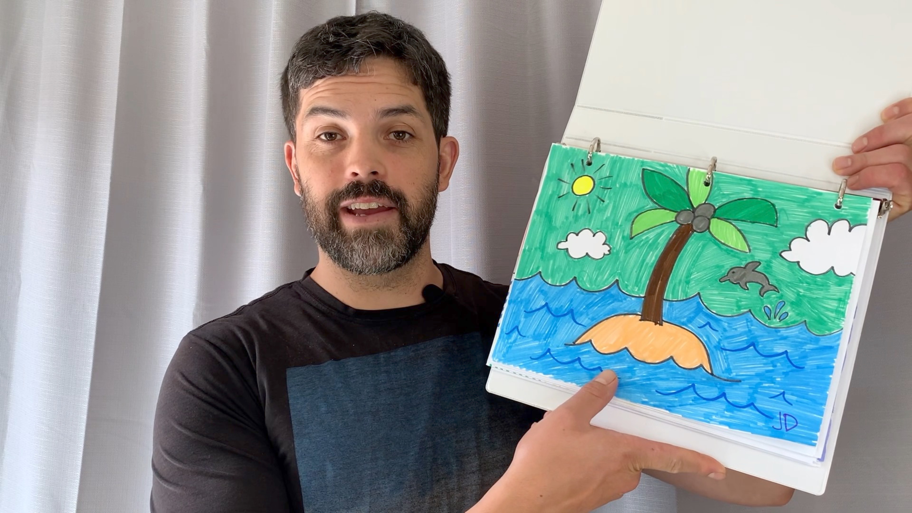 Desert Island in Marker