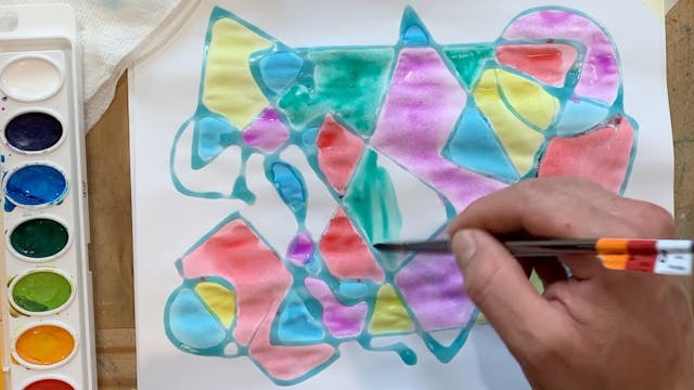 Painting with Glue