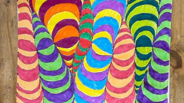 Wavy Line Optical Illusion