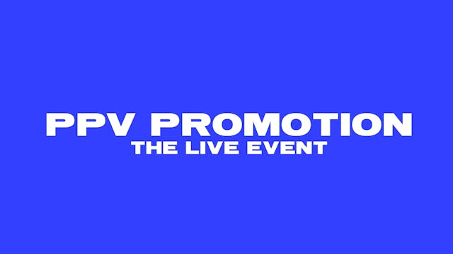 PPV Promotion Live Event