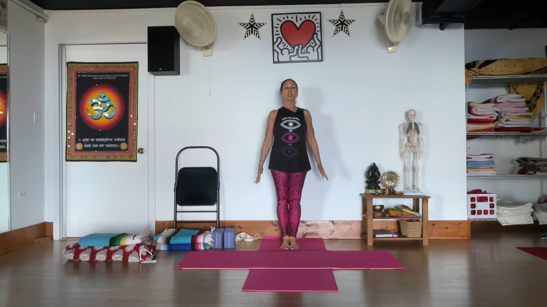 2-3-25 Iyengar Yoga: Arm/leg strength for backbends and inversions.  Seated, standing, prone, inverted, supine position