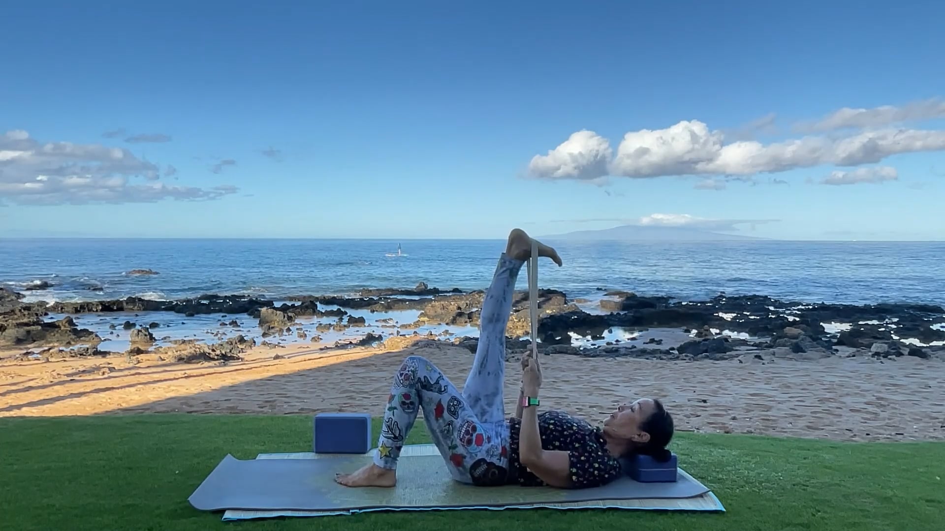 10-30-25 Gentle Beach Yoga: Movement for joint mobility and posture alignment.