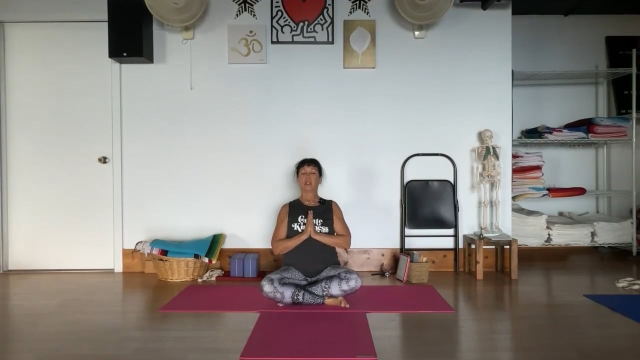 2-10-23 Iyengar Yoga: Side body from the foot bone to the hip, and shoulder blades with a complete extension of the side body.