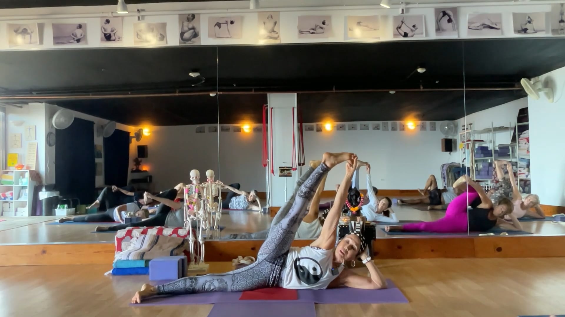 1-30-26 Iyengar Yoga All Level: Build strength and balance, long holds for stabiility.