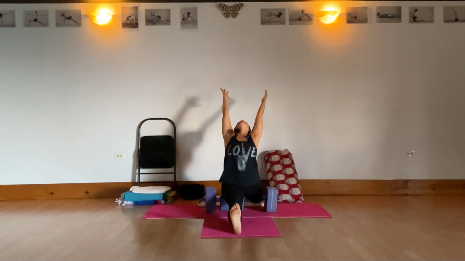 10-9-24 Iyengar Yoga: Hanumanasana (splits). Standing balance & step-by-step instructions.