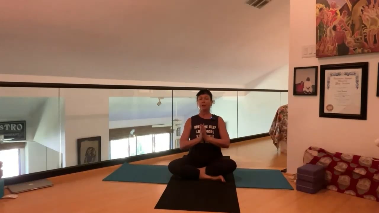 5-26-23 Focus on sharp awareness of leg/pelvis connection to ascend spine with neck traction.