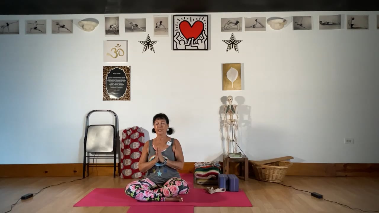 11-7-22 Iyengar Yoga: Preparing the arms/shoulder and leg/hips for backbends.