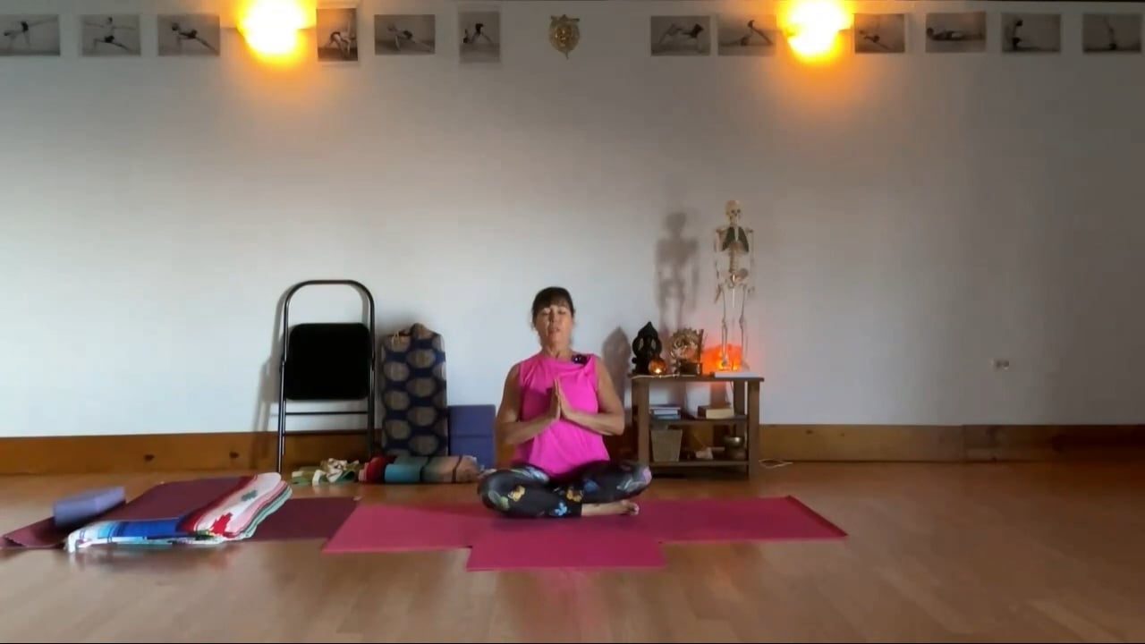 10-20-23 Iyengar Yoga: Slow sun salutations to build strength and endurance.