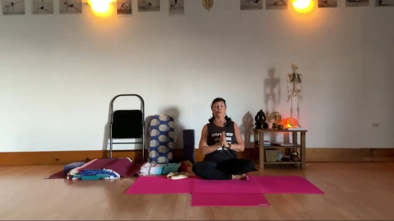 1-12-24 Iyengar Yoga: Focus on the front body into backbends.
