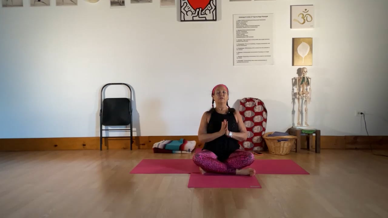 6-22-22 Iyengar Yoga: Connecting side body lengthening/strengthening, standing poses, seated, feet, inversions.