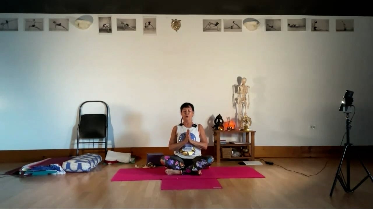 2-5-24 Iyengar Yoga: Focus on strengthening, holding, abdominals and on the side body.