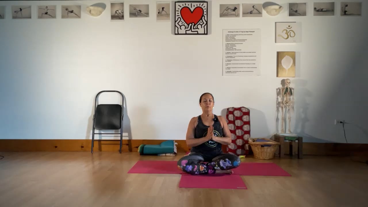 6-20-22 Iyengar Yoga: Opening and lengthening the groins, quadriceps, hip flexors and side spine.