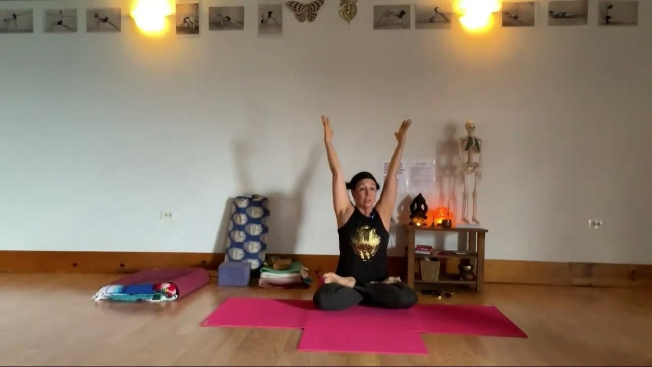 3-11-24 Iyengar Yoga: Focus on total body soothing, long holds, and exhaling.
