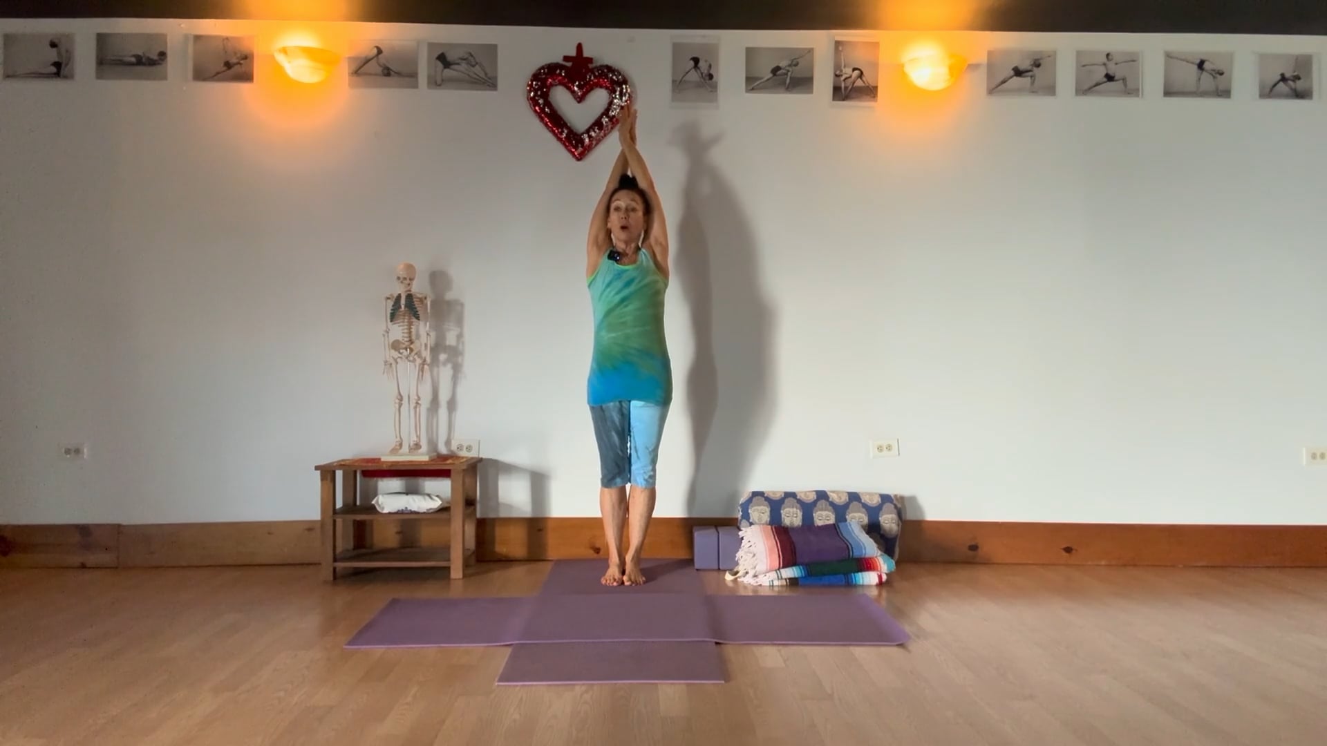 5-17-26 Iyengar Yoga: Focus on balance, building strong legs, and supporting healthy circulation and with focus on the breath.