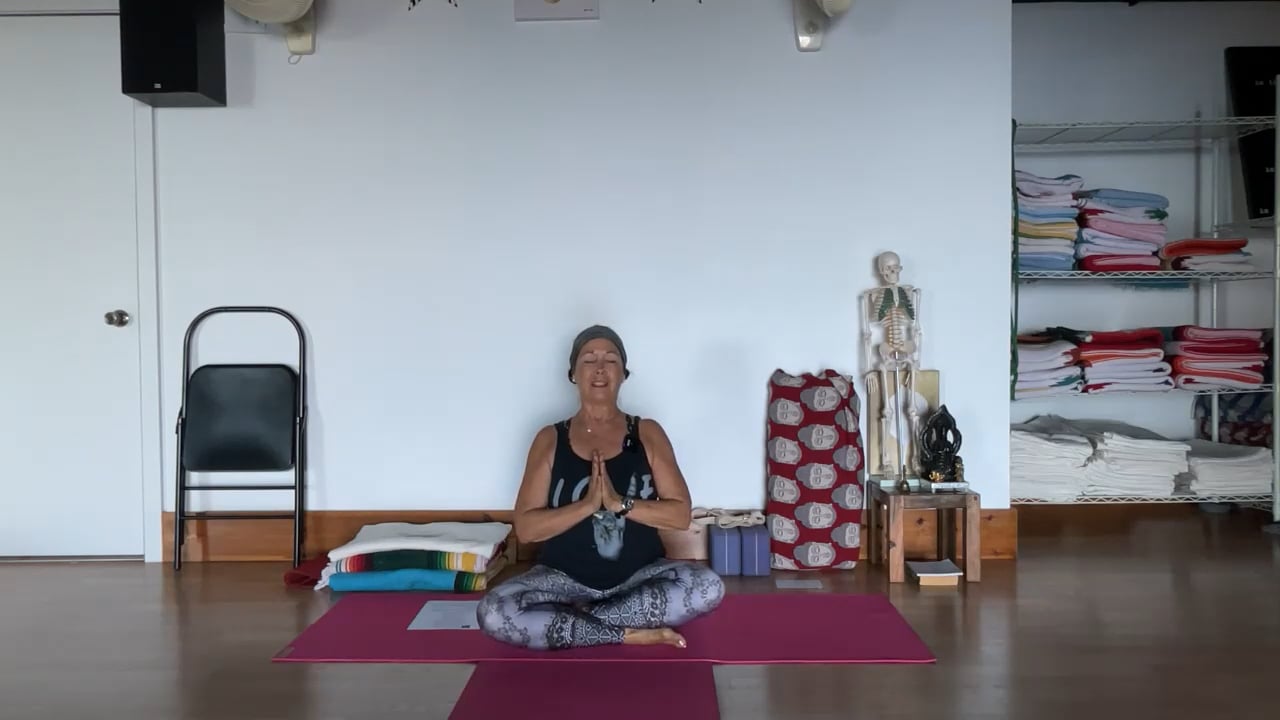 11-9-22  Iyengar Yoga: Strengthening the hips and moving the shoulders back and blades in.