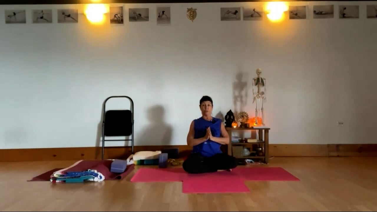 12-20-23 Iyengar Yoga: Focus on preparation for supine backbends.