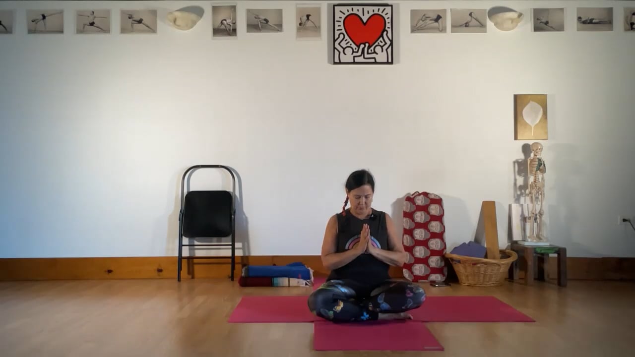 5-17-22 Iyengar Yoga: Connecting feet to hands, and extension of trunk, mind reflection of the inner soul.