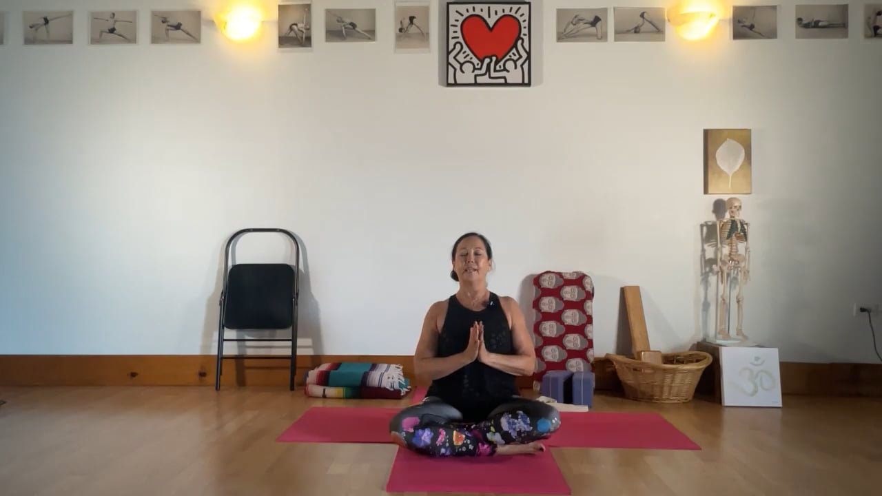 5-6-22 Iyengar Yoga: Stretching, strengthening, standing, forward bend, inversions.