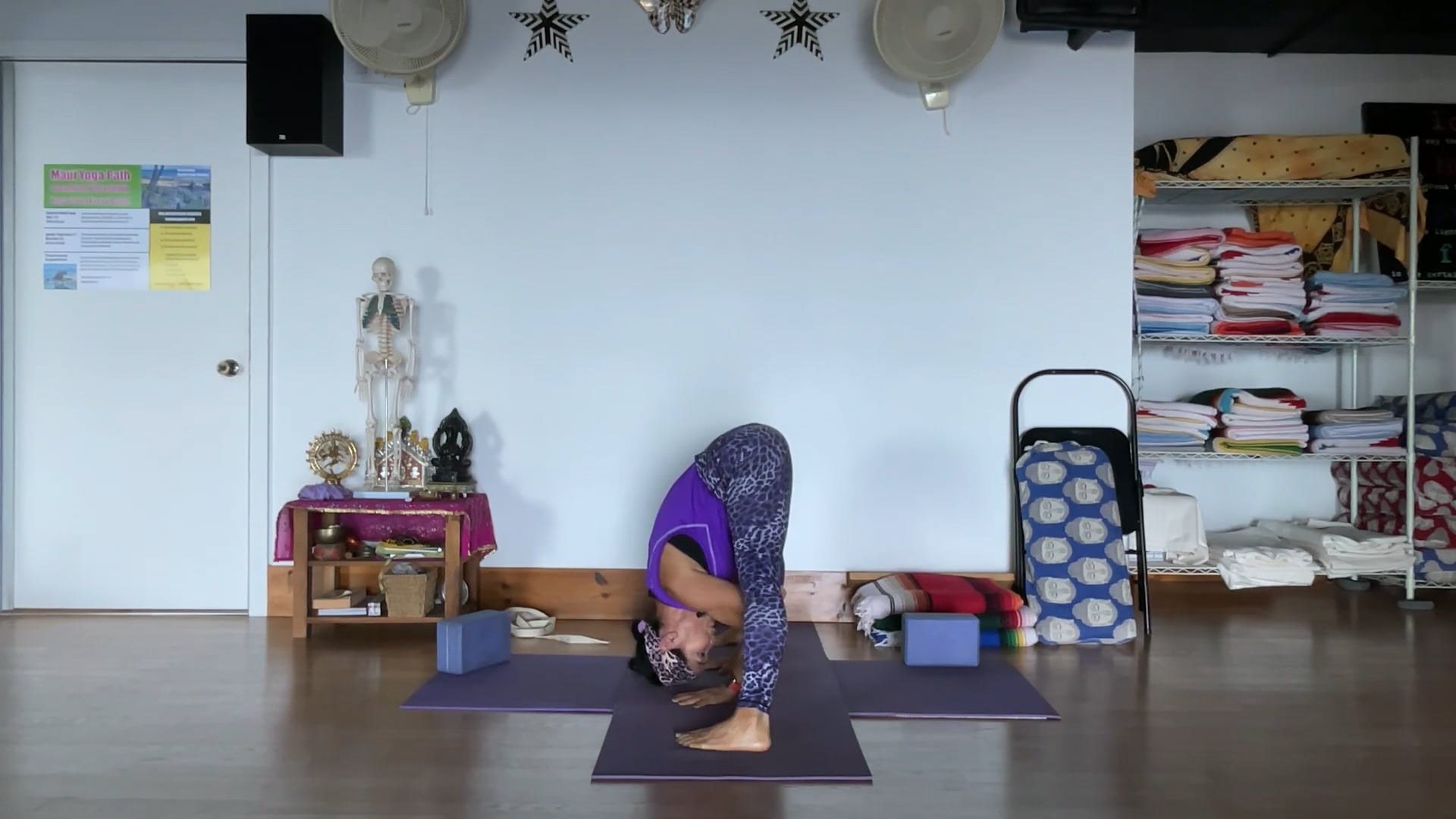7-11-25 Iyengar Yoga: Connecting feet to hips and feet to shoulders.