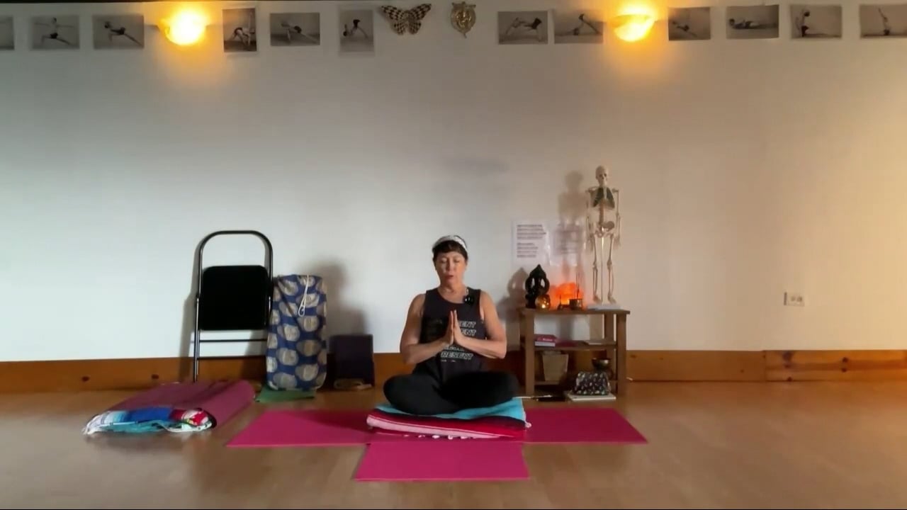 3-4-24 Iyengar Yoga: Focus on lots of hip therapeutics with  stretching, rotating, and strengthening.