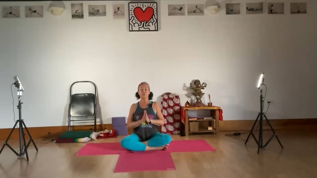4-29-23 Iyengar Yoga: Total body activated, long class.