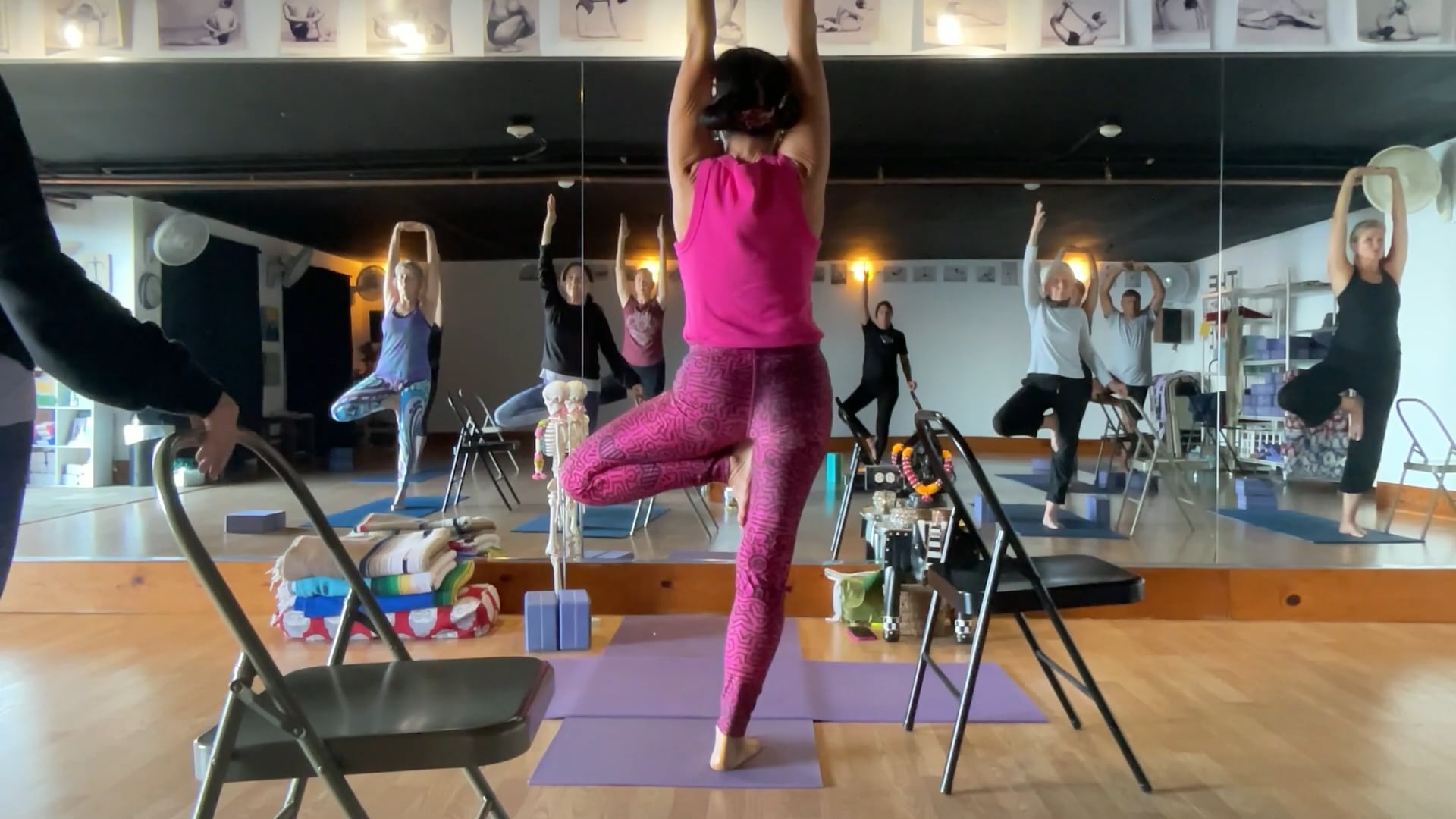 1-27-26 Iyengar Yoga Beginner: Alignment actions for arms and legs bones.