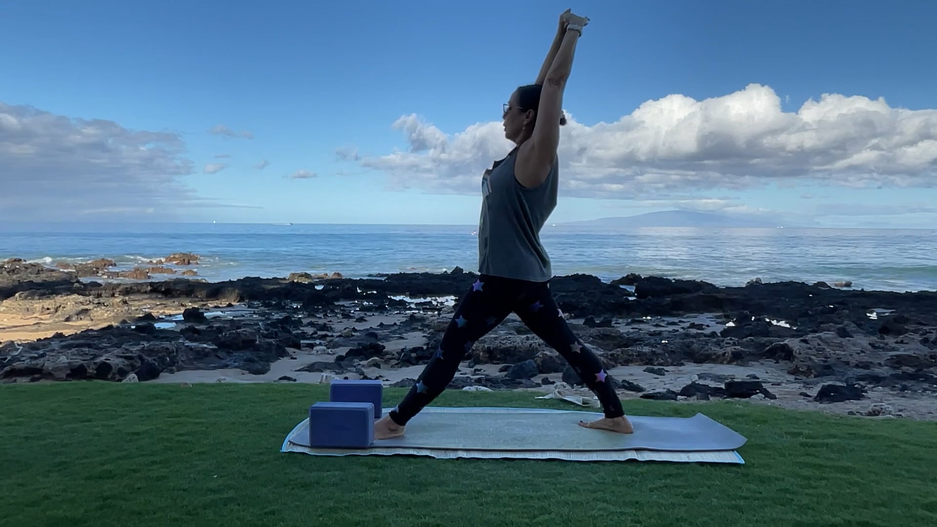 3-27-24 Gentle Beach Yoga:  Focus on an upright spine with total body stretching and strengthening.