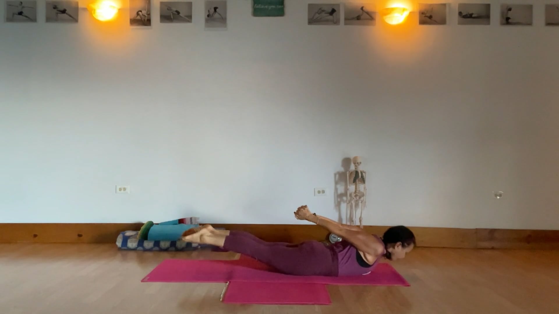 4-14-25 Iyengar Yoga: Front leg ascending into the hip socket. Lifting!