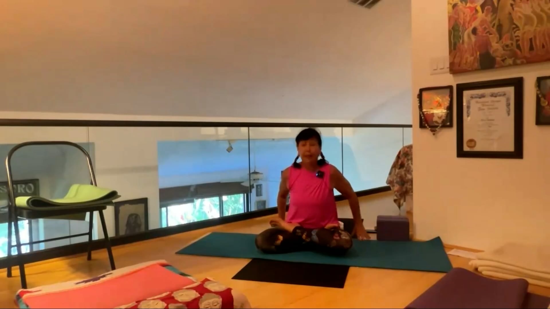 6-30-23  Iyengar Yoga: Focus on improving posture with an emphasis on stability and hip flexors.