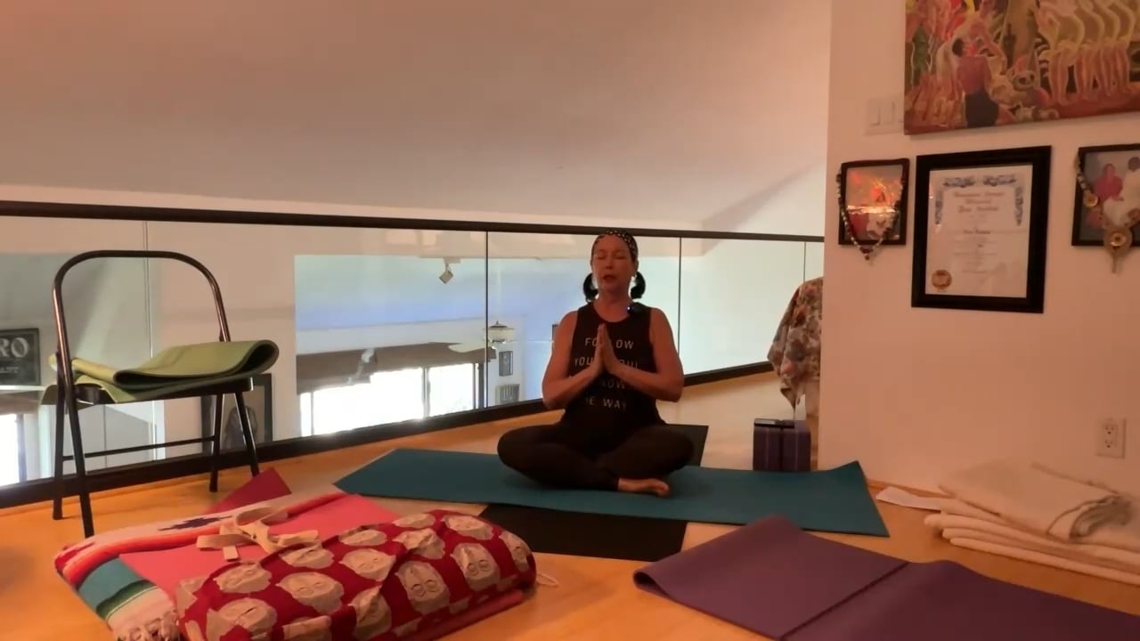 6-23-23 Iyengar Yoga: Focus on balancing the four directions of the body.