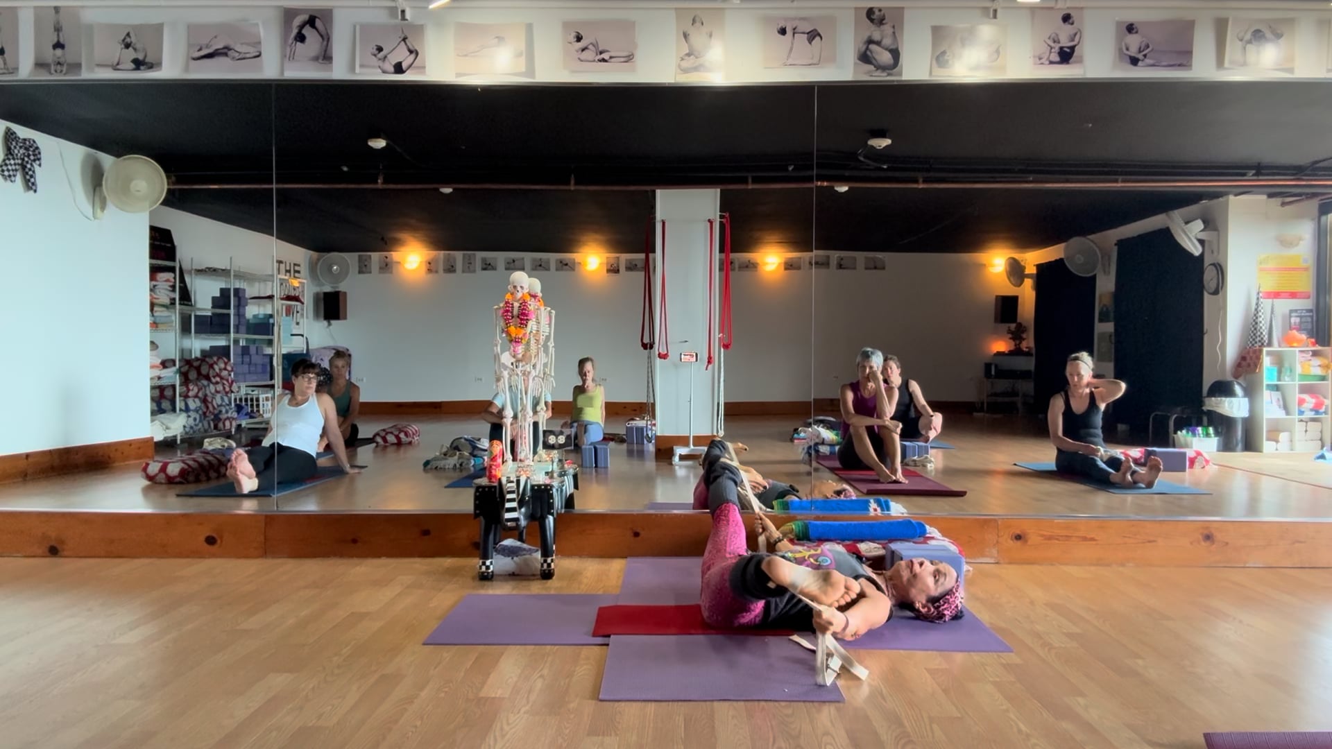 2-11-26 Iyengar Yoga Beginner: Strong and flexible legs for support of the spine..