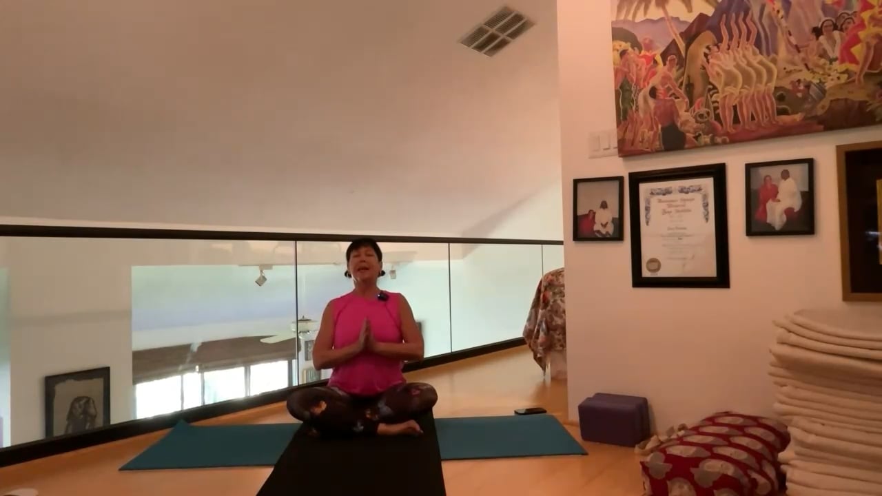 5-24-23 Iyengar Yoga: Focus on the foundations of the legs/hips, opening up the spine with neck traction.