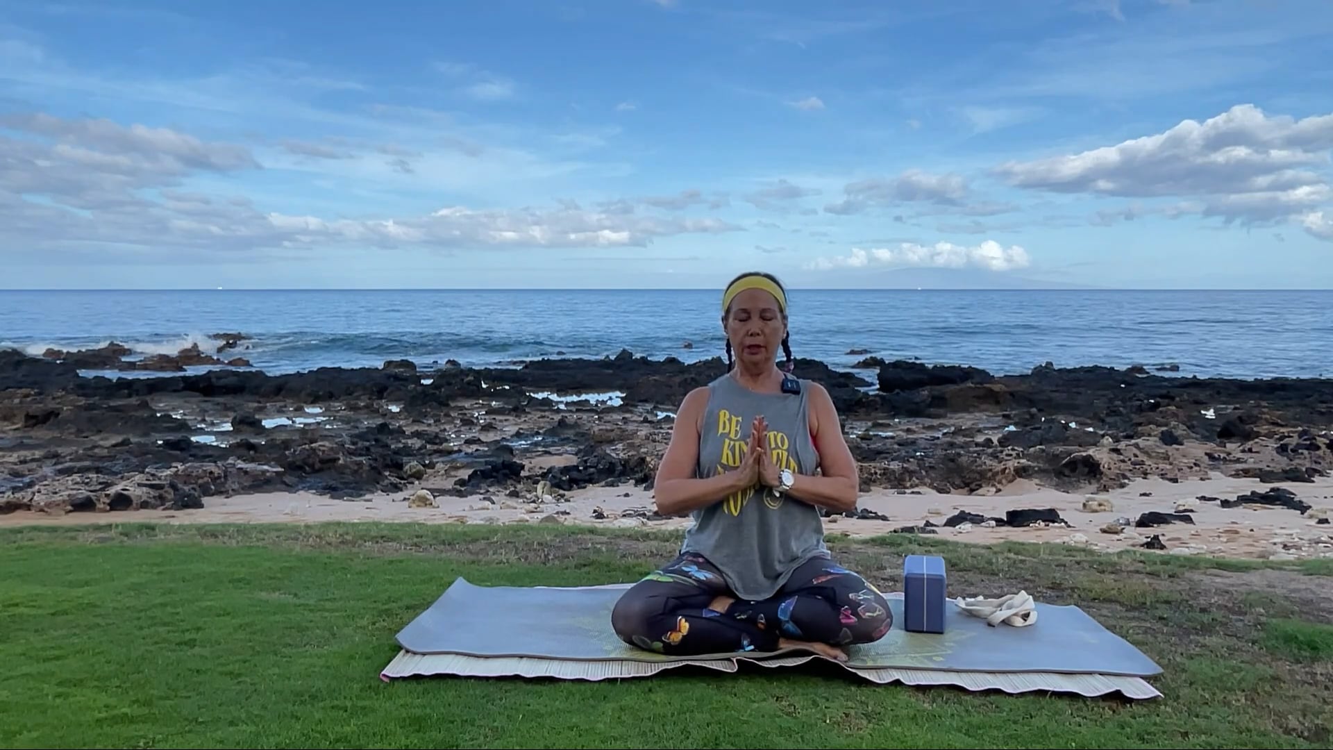 9-17-24 Beach Yoga: Focus on setting life priorities by developing a focused mind.