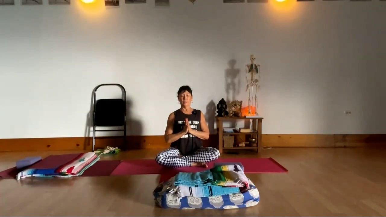 10-23-23 Iyengar Yoga: Focus on slow vinyasa-building strength with hip strengthening and stretching.