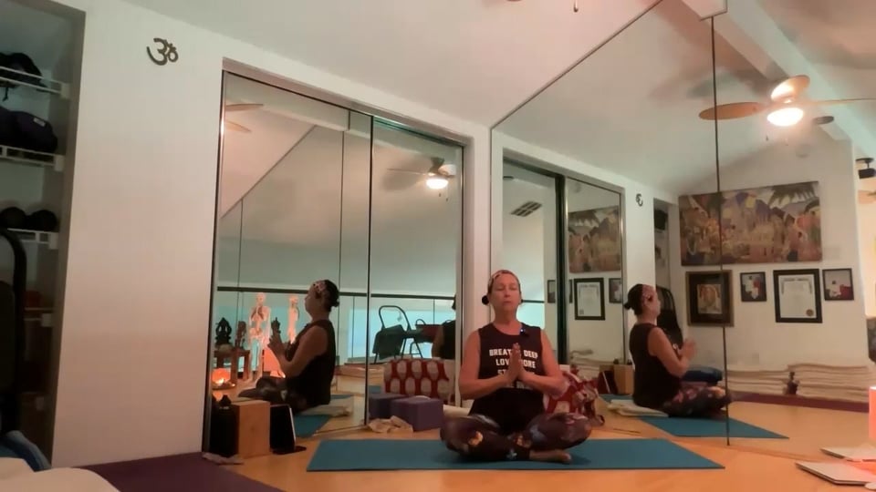4-26-23 Iyengar Yoga: Focus on back bending preparation.