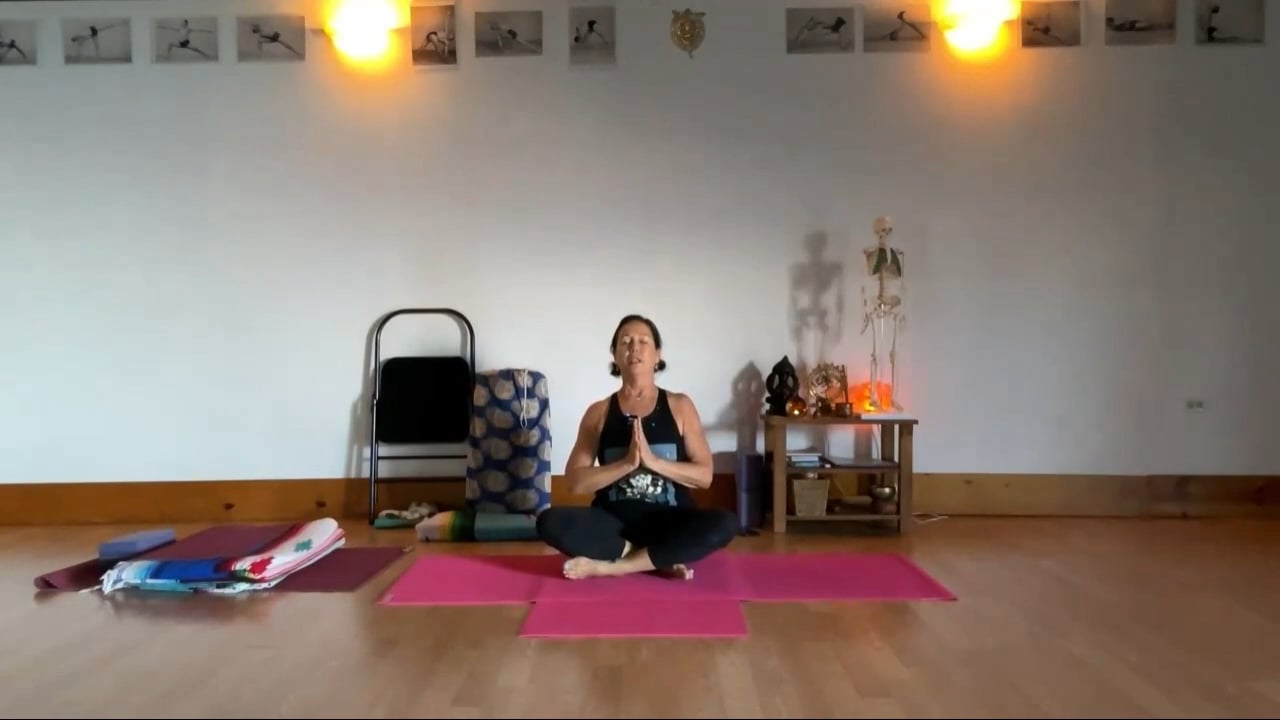 10-6-23  Iyengar Yoga: Focus on twists and backends.