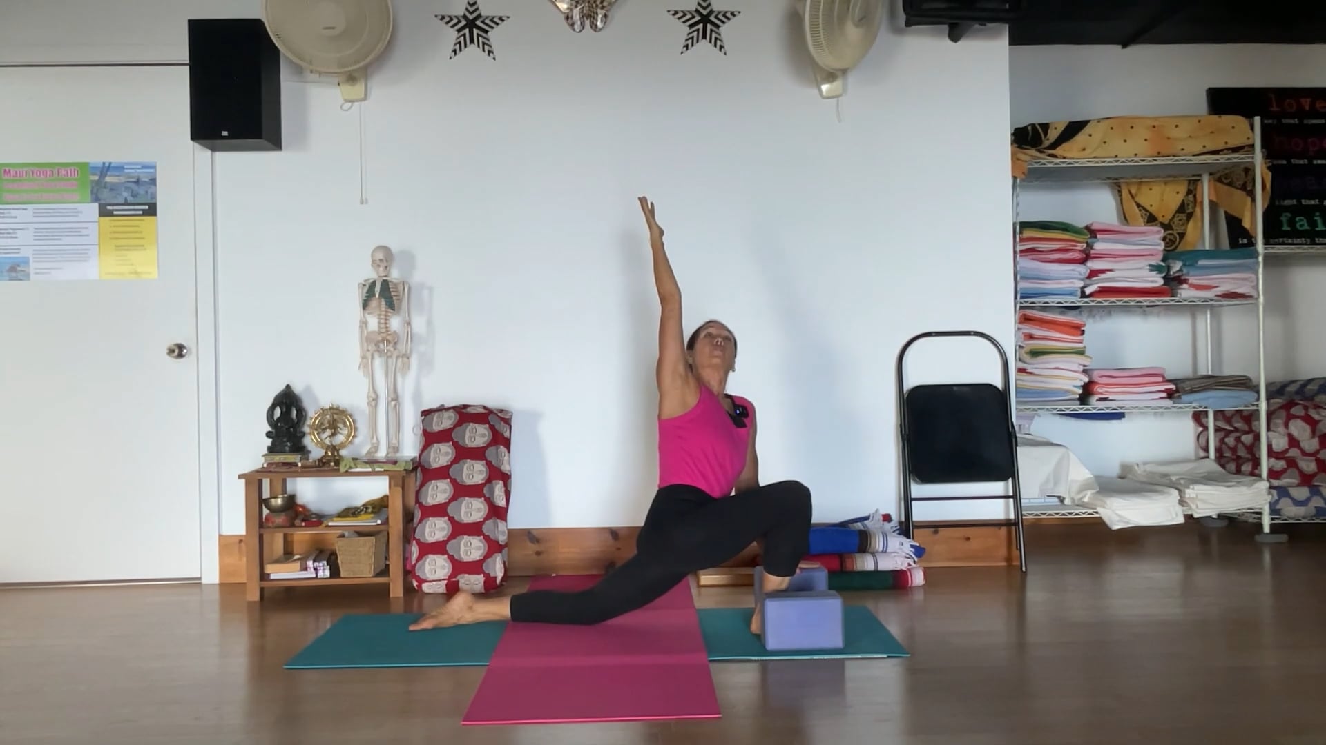 5-7-25 Iyengar Yoga: Building endurance, strength, and mobility: seated, standing lateral twist.