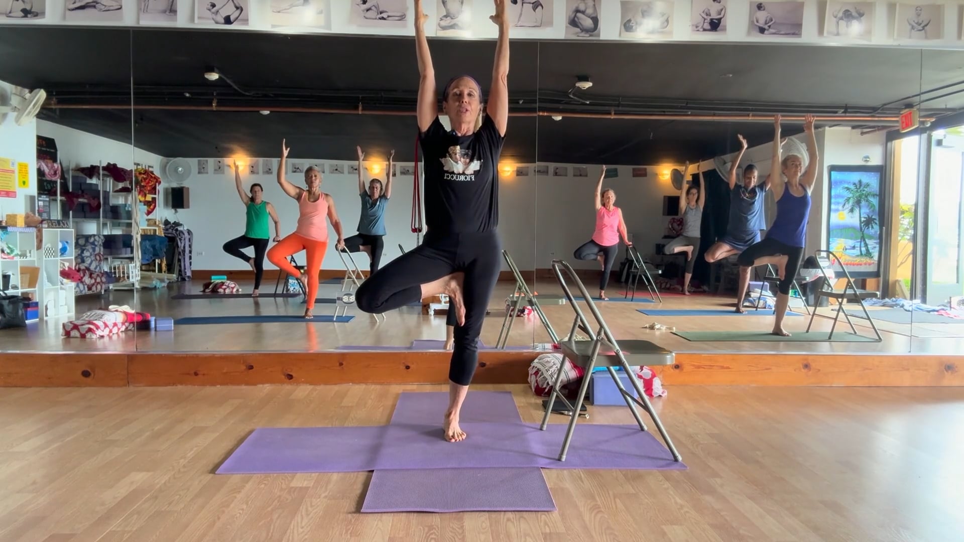4-15-26 Iyengar Yoga All Level: Turning the wheel of change - revolving the side body, lengthening, new space.