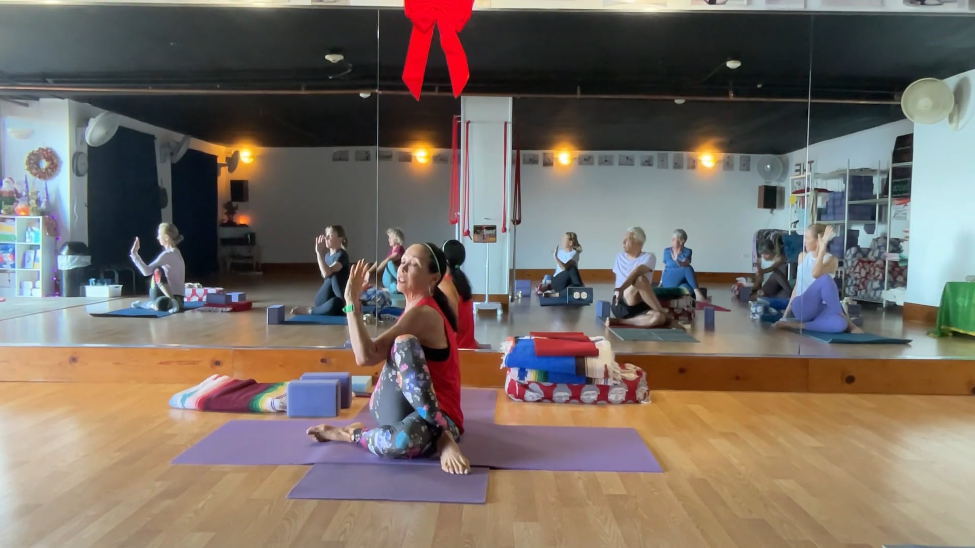 12-22-25 Iyengar Yoga: From A to Z, adjusting.