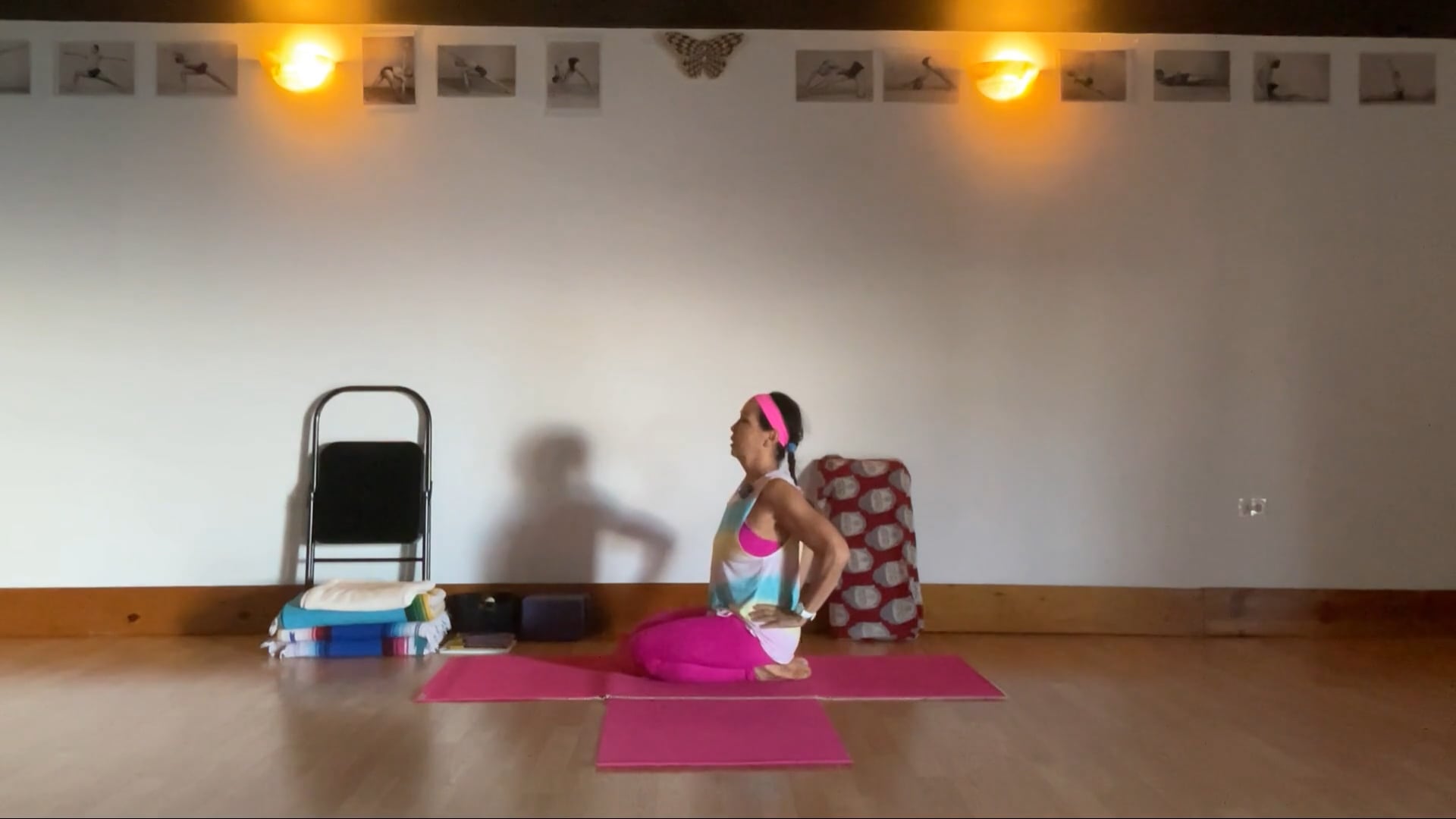 11-13-24 Iyengar Yoga: Pelvis: lifting and pinning in outer leg/hip and shoulder work.