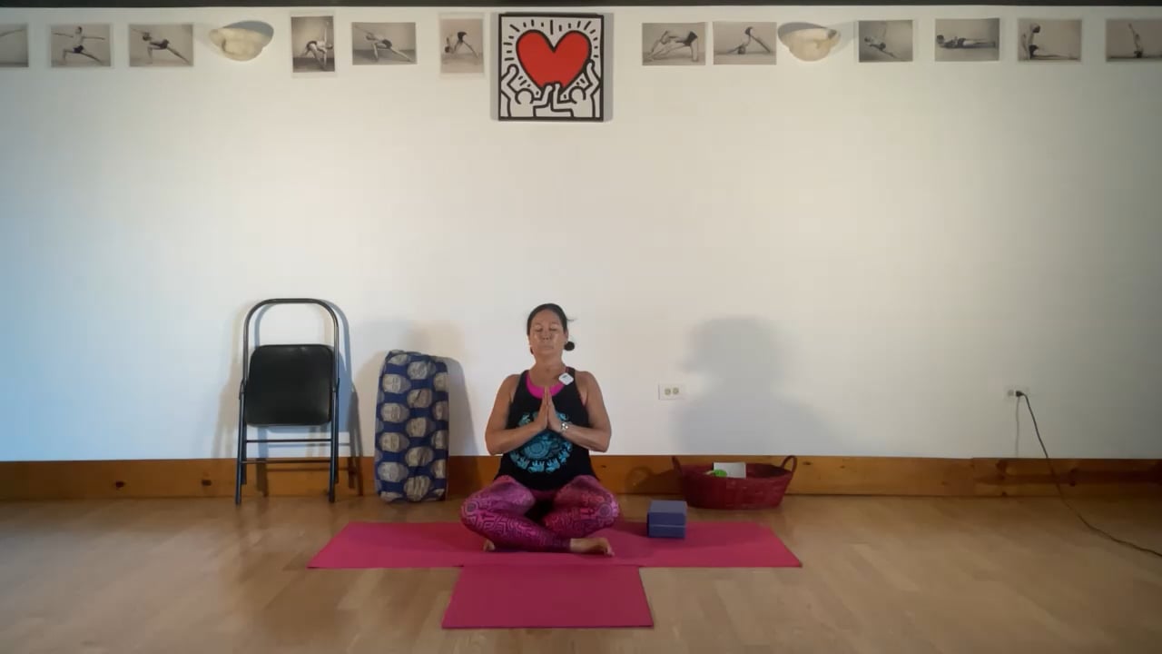 8-10-22 Iyengar Yoga: Stability and flexibility: sitting, twisting, standing, back bending.