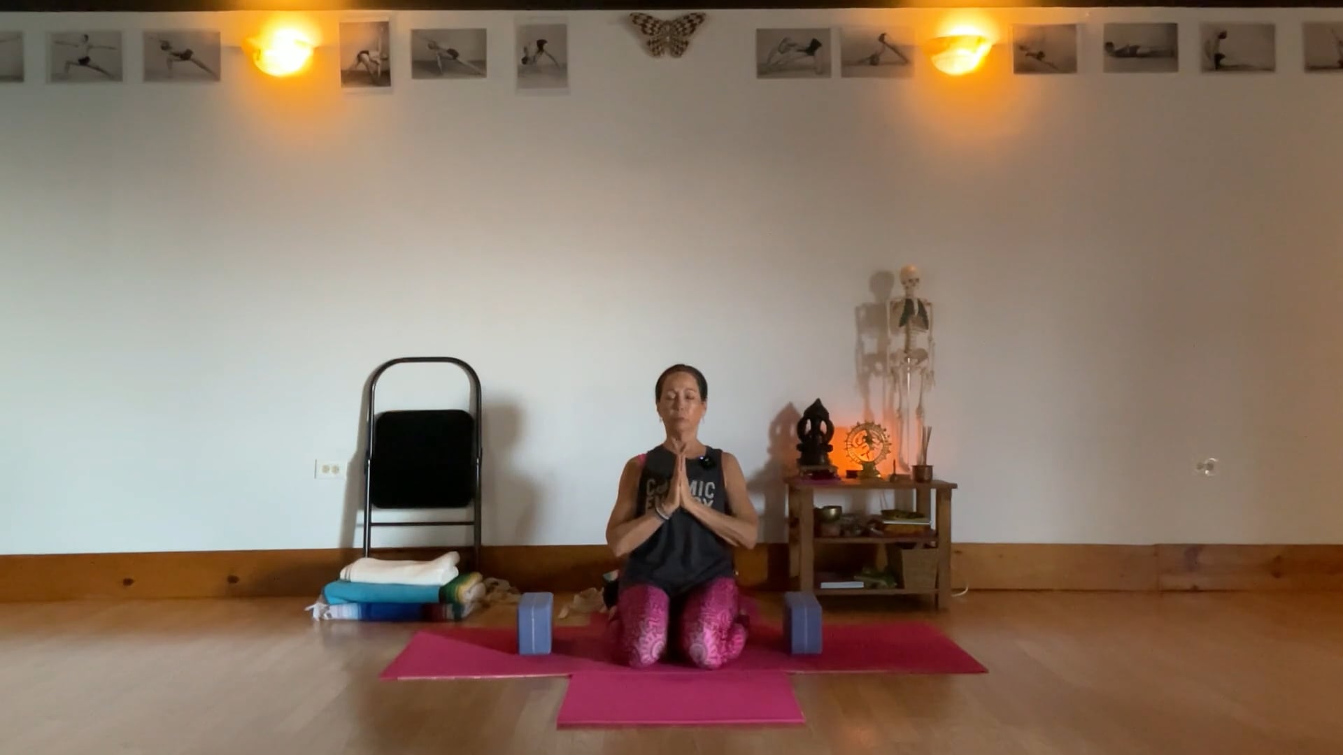 12-23-24 Iyengar Yoga: Focus on abdominal and total body strengthening with lots of hip opening.