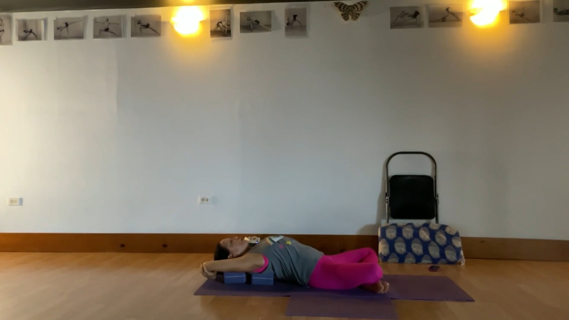 10-8-25 Iyengar Yoga: The inner eye of awareness adjusts the skeleton — moment by moment, breath by breath.