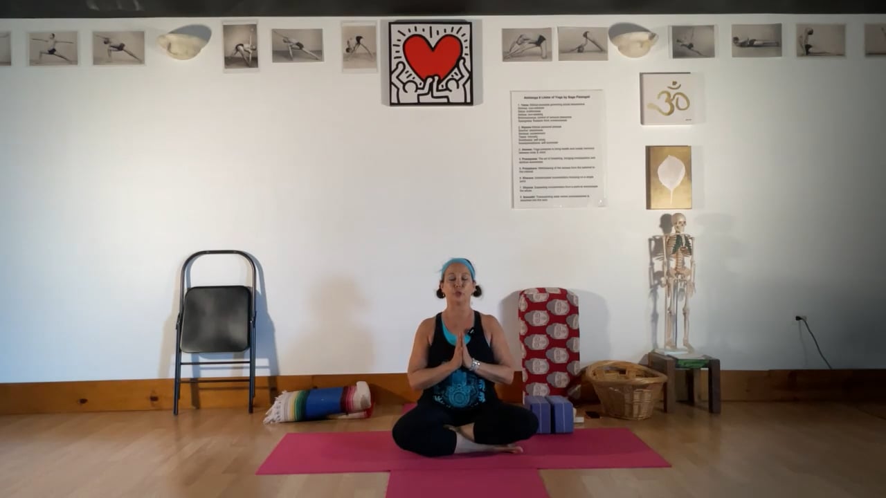 6-30-22 Iyengar Yoga: Connecting the side spine with sitting and standing twists from the pelvis to the shoulders.