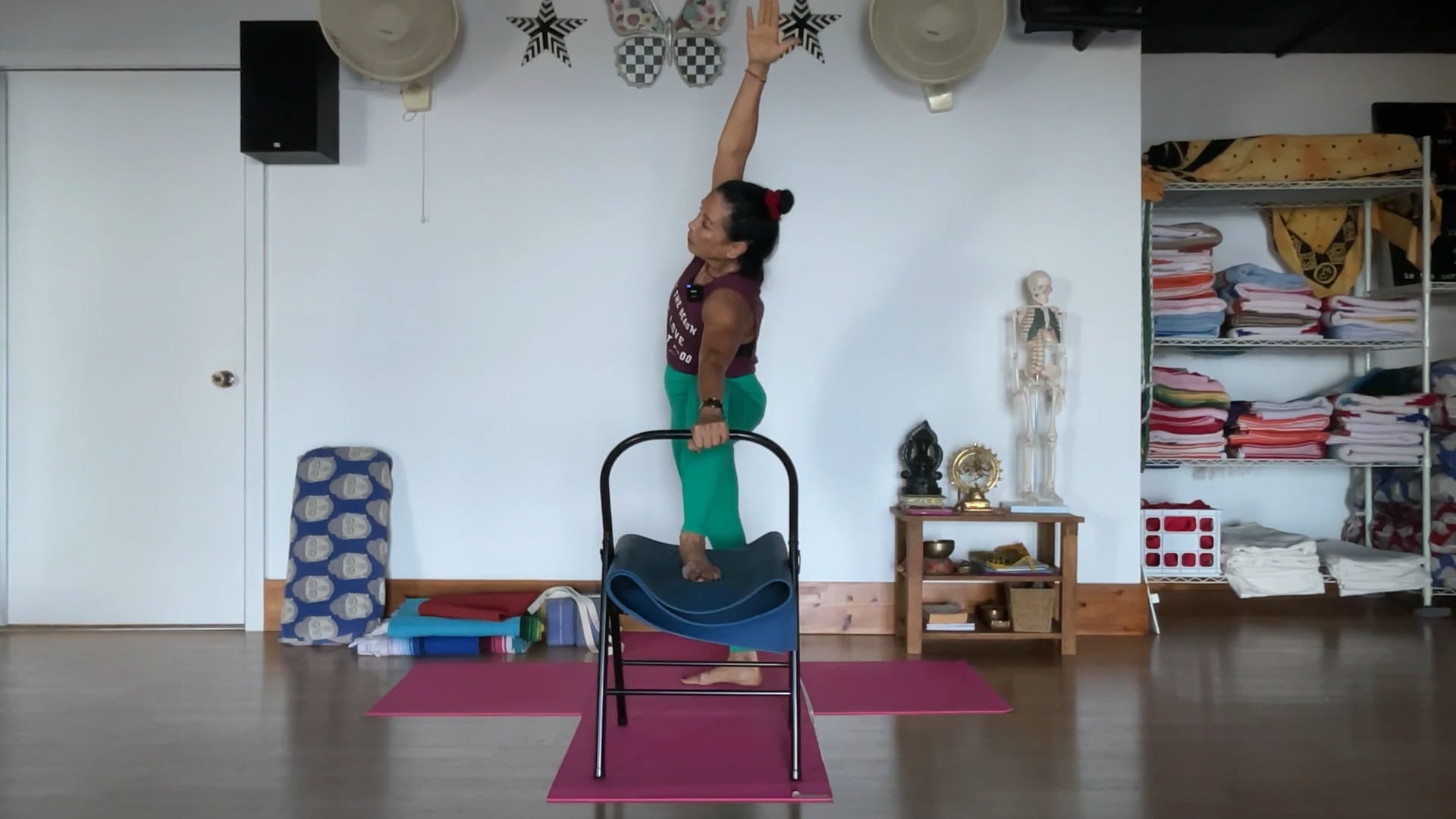 3-10-25 Iyengar Yoga: Focus on the root of the thighs  to align and balance the pelvis.