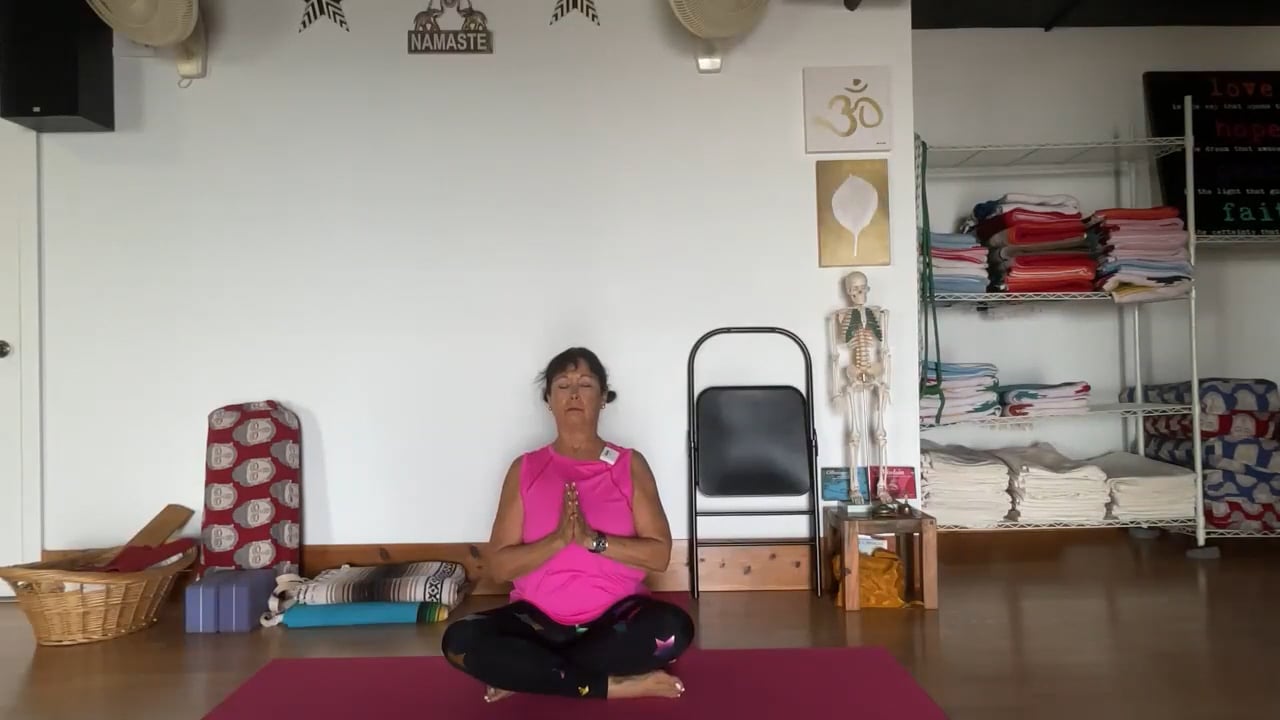 11-30-22   Iyengar Yoga: Focus on knees, feet, front legs, and open shoulders.