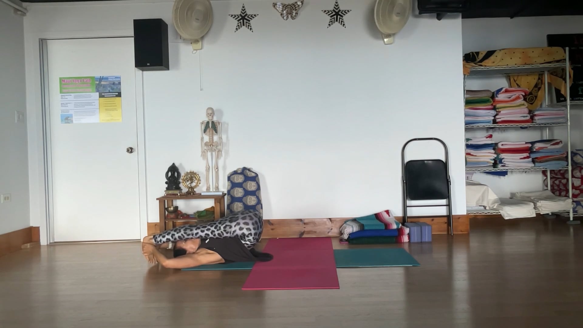 5-2-25 Iyengar Yoga: Wall support: Preparing with standing poses for backbends.