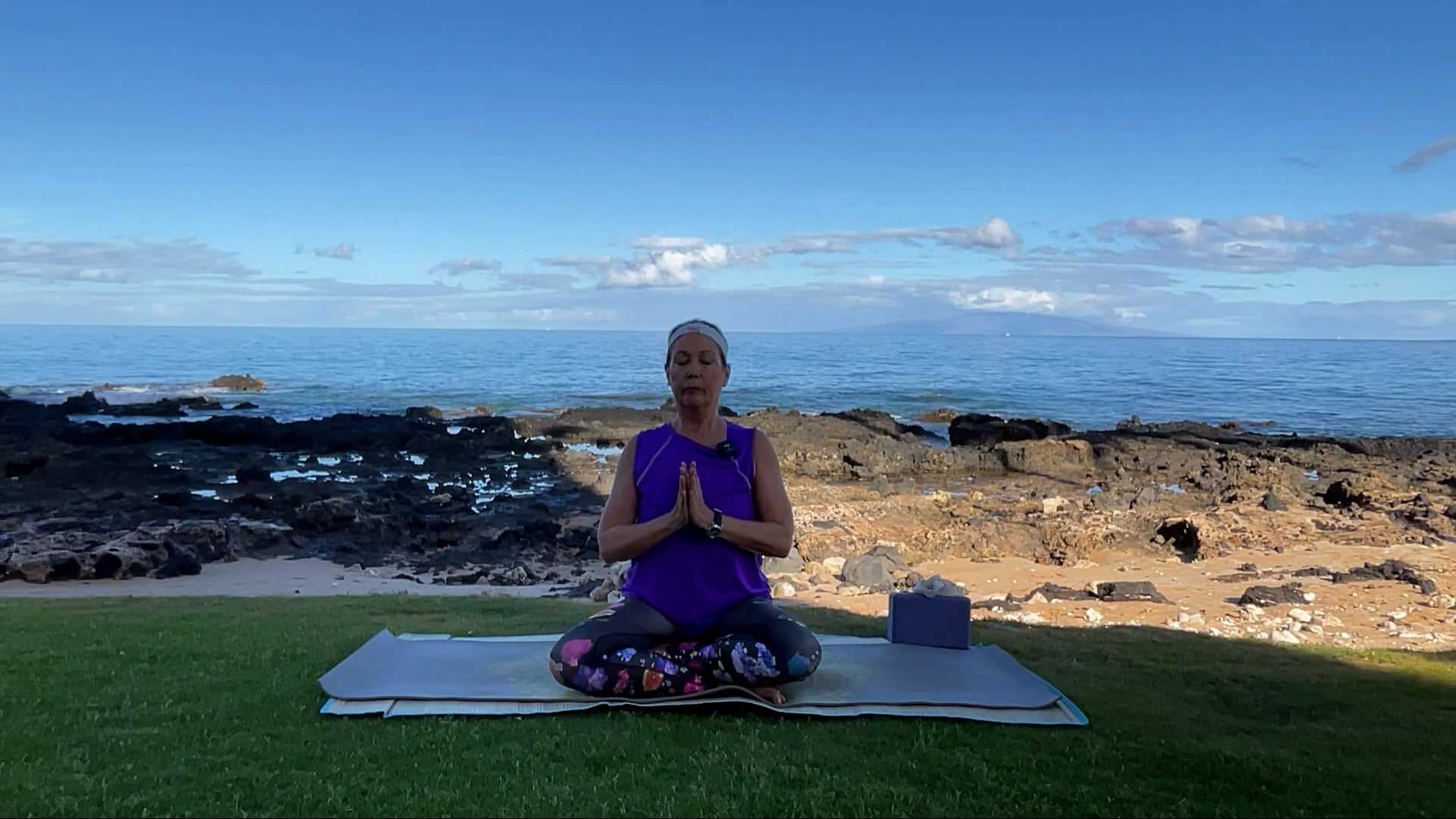 7-9-24 Gentle Beach Yoga: Quiet, slow, total body.